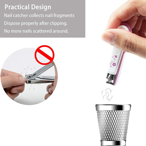 Trimmer PAFASON Baby Safety Nail Clipper Cutter with Nail Catcher and Baby Glass Nail File, Czech Float Glass