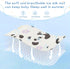 SyXIOP 28" 52" Cute Cartoon White Panda Cooling Baby Waterproof Crib Mattress Protector x Ultra Soft Mattress pad Cover