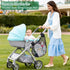 Guiseapue Baby Side Sling Stroller Cargo Net: Universal Stroller Organizer Attachment for Storage, Mesh Bag Storage