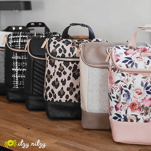 3 Pack Itzy Ritzy Insulated Bottle Bag Keeps Bottles Warm or Cool - Holds Bottles & Features Interior Pocket For Ice