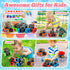 Monster Truck Toys for Boys, 4 Pack Push and Go Flip Stunt Pull Back Cars, Race Cars Party Favors, Birthday Gifts