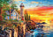 Buffalo Games - Dominic Davison - Rocky Cliff Lighthouse - 300 Piece Jigsaw Puzzle for Families