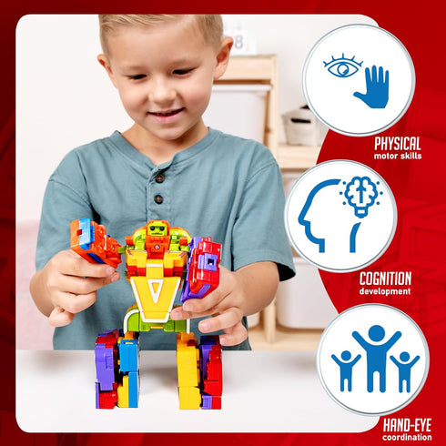 3 4 5 6 7 8 JOYIN Alphabet Robots Toys for Kids, ABC Learning Toys, Alphabots, Letters, Toddlers Education Toy