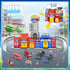 3 4 5 6 Playset 4 Cars,Helicopter,7 Ochido Boys Toys for Years Old,Large City Action Kit with Lights