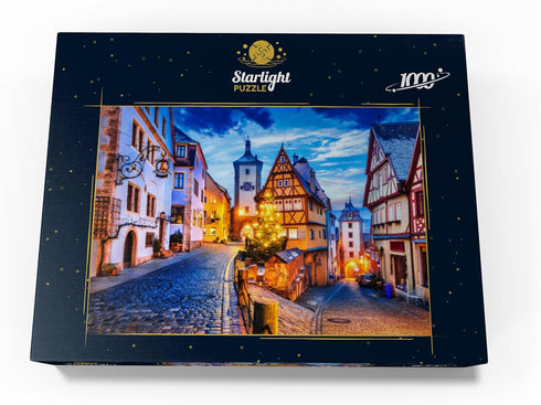MyPuzzle 1000 Piece Jigsaw Puzzle for Adults - Rothenburg Ob Der Tauber by Night, Romantic Road in Bavaria