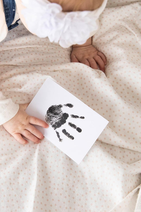 Clean-Touch Babyprint Ink Pad, No Touch Keepsake Ink Pad for Baby Handprint or Footprint, Black Ink