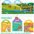 ZAKVOOR 3 Sets Reusable Sticker Books for Kids Toddlers, Educational Stickers Toy (Animals + Dinosaurs + My Body)