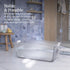 Evolur Supple Baby Spa Bath Tub Foldable Portable Bathtub with Transparent Safety View for Newborns & Infants, Compact