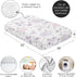 Sweet Jojo Designs Fitted Baby Crib Sheets (Purple/Grey Boho Floral) for Girls, Infant Nursery, Toddler Room - Standard