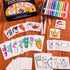 Liktoy 44Pcs 28Pcs 12 2 3D Set, Magic Foam Texture Painting Kit, Foam Texture Paper, Colorful Brush, Water Brushes