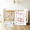Workvalor Custom Baby Girl Crib Bedding Set Personalized 3-Piece Nursery Bedding with Dragon