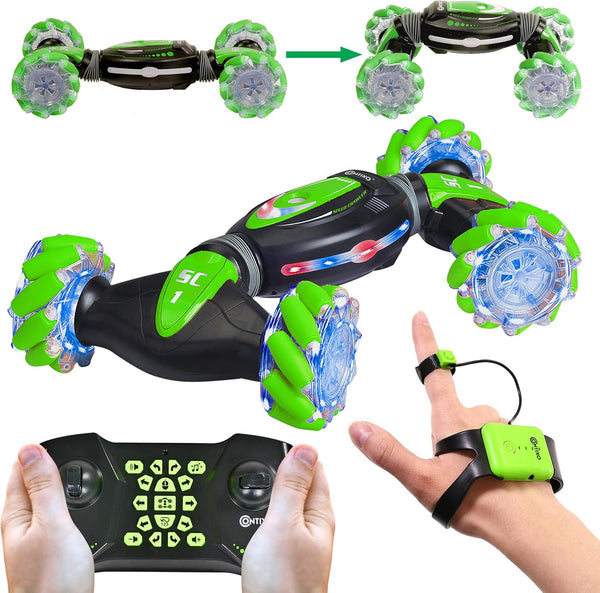 Contixo SC1 All Terrain Speed Crawler RC Stunt Car, 4WD Remote Control Car with Gesture Sensor, Kids Toy Cars