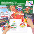 Riccioney 48Pcs Set Christmas Coloring Book for Kids with Crayons, Christmas Activity Books Mini Coloring Book Bulk DIY