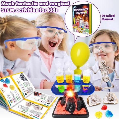 150 UNGLINGA Experiments Science Kits for Kids Boys Girls, S.T.E.M Kit Toys Gifts Ideas Birthday Christmas, Chemistry