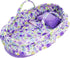 June Garden Cozy Dream Doll Bassinet - Baby Doll Portable Carrier -