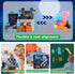 100PCS Magnetic Blocks - Build Magnet Dark Mechanical Guardian Castle World - Montessori Toddler STEM Toys for 3-10