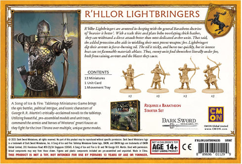 CMON A Song of Ice and Fire Tabletop Miniatures R'hllor Lightbringers Unit Box for Strategy Game