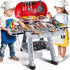 Playset 4-8, 3 4 5 6 7, 2-Layer Set, 3-5 Kids BBQ Grill for Kids Ages Play Kitchen Toys with Smoke & Light for Boys