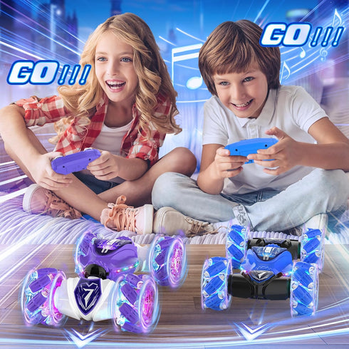 TinyFunz 360 4WD 2.4Ghz Gesture Sensing Remote Control Car Toys - Drift RC Stunt Car for Kids | Rotating Transform RC