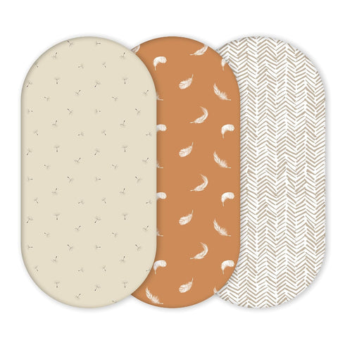 Yunioo Premium Fitted Baby Bassinet Sheets, Changing Pad Cover and Stroller Sheets,