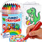 DreamCosy Triangle Jumbo Crayons for Toddlers 1-3, 24 Colors Washable Crayons with 16