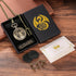 Mini DND Dice Set 7pcs Polyhedral Metal D&D Dice Steampunk Hollow Paladin Knight Warrior Pocket Watch Shell Case