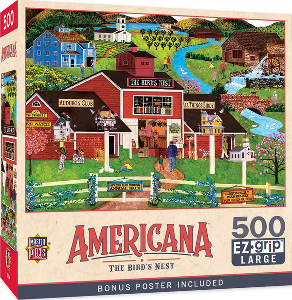 The Bird's Nest 500 Piece EZ Grip Jigsaw Puzzle for Adults, Family, Or Youth - MasterPieces