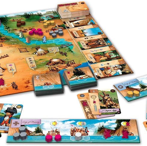 Lewis & Clark The Expedition Second Edition - Strategy Board Game for 1-5 Players, Ages 14+, 120 Min