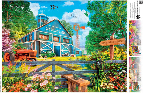 Buffalo Games - Dominic Davison - Oak Valley Farm - 1000 Piece Jigsaw Puzzle for Adults - 26.75 x 19.75
