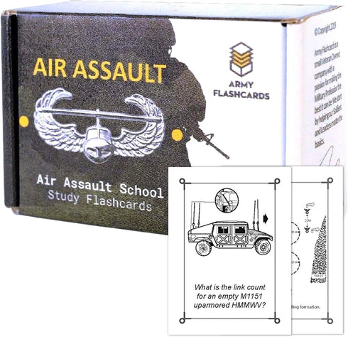 Army Flashcards - Air Assault School Study Flashcards, 100 Important Topics from AASLT School Handbook