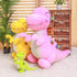 Wemi Pink Dinosaur Stuffed Animal Toys, Cute Soft Dinosaurs Plush Doll T-Rex Throw Pillow for Boys Girls, 11"