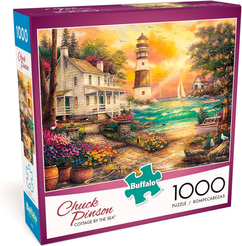 Buffalo Games - Chuck Pinson - Cottage By The Sea, 1000 Piece Jigsaw Puzzle