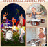 Set 5 3 4 5 3-5 Toy Drum for Toddler Kids | Jazz Drum Kit with Drums Percussion Musical Instruments Toys for Year Old