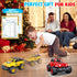 3-4, Set, 3 4 5 6 Toddler Boy Toys for Ages Friction Powered Truck Toys Vehicles Durable Push Cars for Indoor Outdoor