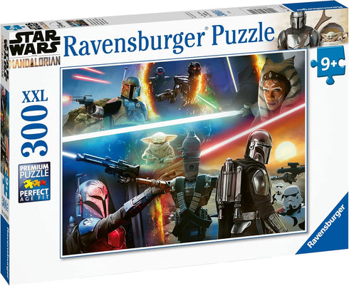 Ravensburger Mandalorian Crossfire 300 Piece XXL Jigsaw Puzzle for Kids Ages 8-10, Durable Piece Material