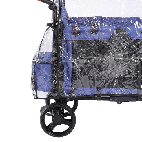 W2 W2, SeedFuture Raincover for Stroller Wagon, Rain Cover Compatible with WONDERFOLD Waterproof, Windproof, Protect