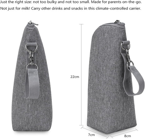 XAGMODSHN Travel Milk Warmer Bag Infant Feeding Bottle Protective Cover Insulation Pouch Portable Organiser Bag Nursing