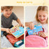 EWED 3-8, Set 49 Magnetic Building Blocks Travel Toys for Kids Ages STEM Learning with Iron Storage Box Toddler
