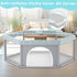 65" 65" Fshibila Hexagonal Baby Playpen, Baby Playard for Babies and Toddlers, BabyFence Play Pens for Indoor