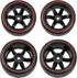 Hard Plastic Tires & Wheel Rims 12mm Hex Compatible with Traxxas HSP Tamiya Kyosho Himoto 1/10 RC Drift Car (Style 1)
