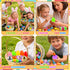 200 KissFuture PCS Prefilled Easter Eggs with Toys Inside, Easter Eggs Filled for Egg Hunt, Easter Basket Stuffers