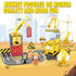 Aukney Set 2 3+ Magnetic Tiles Magnetic Construction with Dolls, Cars, Train, Train Tracks, Building Sensory Toys
