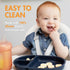 Boon Chow Silicone Plate Set, 3 Unbreakable Divided Toddler Plates, Baby Plates for 6 Months and Up