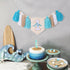 BASCT 1st Big One Surf High Chair Banner - Wave Birthday Decoration for Boys, Tassel Garland