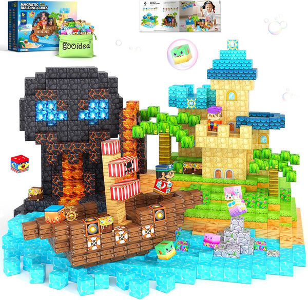 Magnetic Blocks - 150PCS Magnetic Building Blocks Magnet Toys for Kids Age