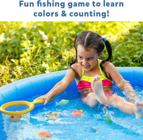 Skillmatics Outdoor & Bath Toys - Let's Fish Fishing Game, Toddler Toys for Learning Colors & Counting, Pool Fun