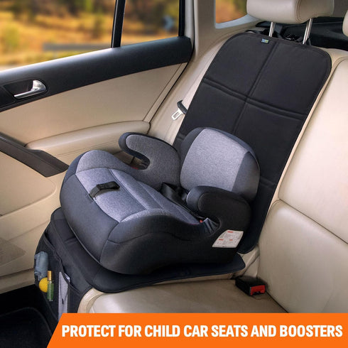 JOYSKY Car Seat Protector for Child Car Seat - Waterproof Cover with Non-Slip Backing, 2 Pack