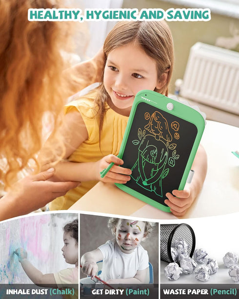 10 inch 3-5, 3 4 5 6 7 8 9 LCD Writing Tablet for Kids, Unicorn Toys Gifts for Girls Aged Toddler Girl Kids Educational
