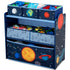 6 Delta Children Space Adventures Design & Store Bin Toy Storage Organizer - Greenguard Gold Certified, Blue