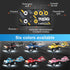 1:64 2.4Ghz 3-Speed 4-8 MOONTOY Scale Mini Alloy Truck RC Car with LED Lights, Remote and App Control Toy Car
